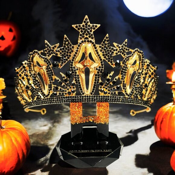 Scream the Movie, Scream Crown, Horror movie, Halloween decor, Black crystal - Picture 1 of 10